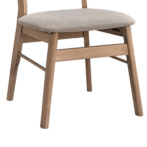 Καρέκλα Cairo  rubberwood σε φυσική-μπεζ απόχρωση 47x47x76εκ - Image 4