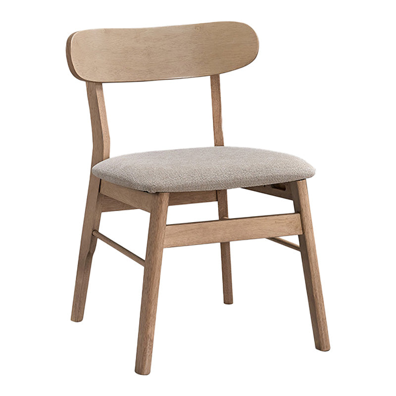Καρέκλα Cairo  rubberwood σε φυσική-μπεζ απόχρωση 47x47x76εκ - Image 1