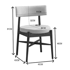 Τραπεζαρία Eleganza-Raudi  σετ 7τεμ mdf σε καρυδί-εκρού απόχρωση 180x99x75.8εκ - Pakobazaar