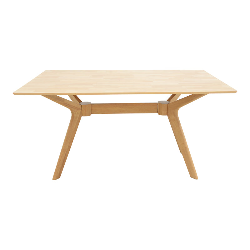 Τραπέζι Raffles  rubberwood με mdf σε φυσική απόχρωση 150x90x76εκ - Pakobazaar
