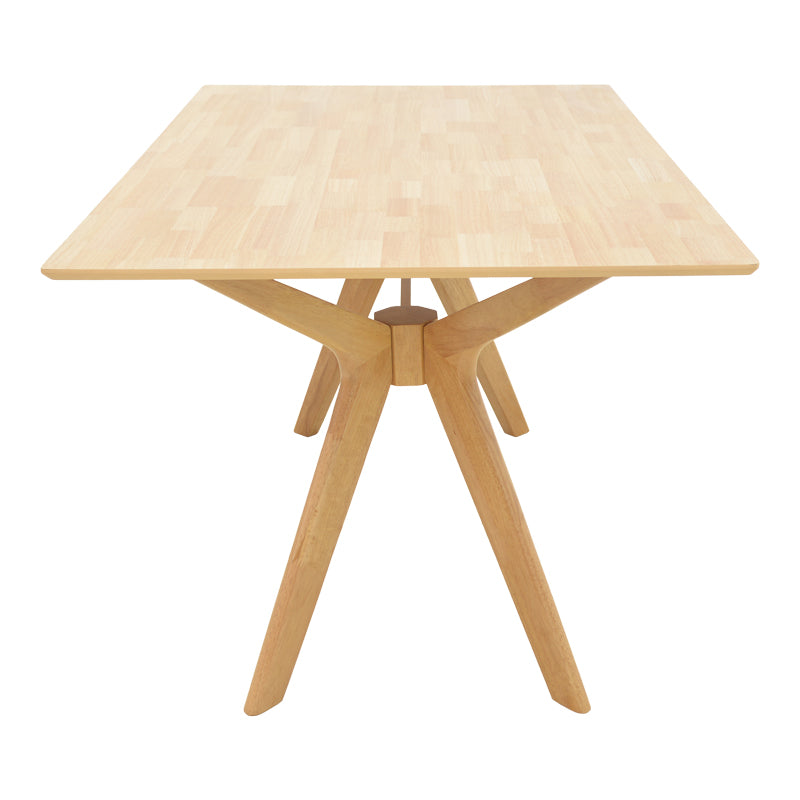 Τραπέζι Raffles  rubberwood με mdf σε φυσική απόχρωση 150x90x76εκ - Pakobazaar