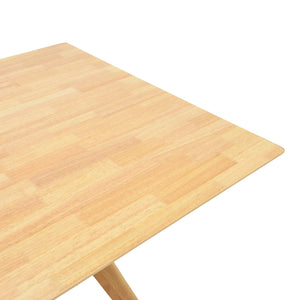 Τραπέζι Raffles  rubberwood με mdf σε φυσική απόχρωση 150x90x76εκ - Pakobazaar