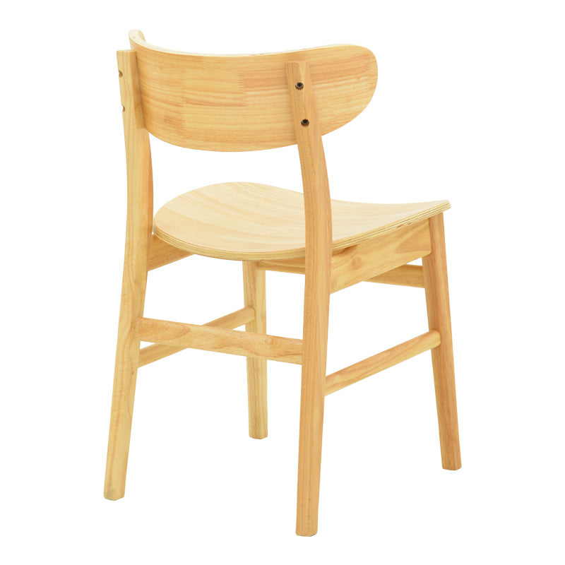 Καρέκλα Lumnia  rubberwood σε φυσική απόχρωση 46x50x76εκ - Pakobazaar