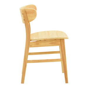 Καρέκλα Lumnia  rubberwood σε φυσική απόχρωση 46x50x76εκ - Pakobazaar