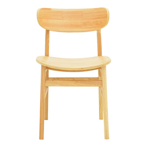 Καρέκλα Lumnia  rubberwood σε φυσική απόχρωση 46x50x76εκ - Pakobazaar