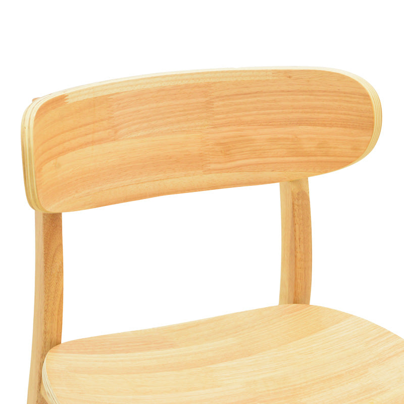 Καρέκλα Lumnia  rubberwood σε φυσική απόχρωση 46x50x76εκ - Pakobazaar
