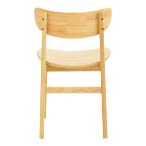 Καρέκλα Lumnia  rubberwood σε φυσική απόχρωση 46x50x76εκ - Pakobazaar