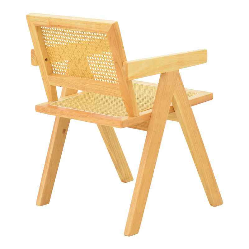 Πολυθρόνα Winslow  rubberwood-rattan σε φυσική απόχρωση 51x54x80εκ - Pakobazaar