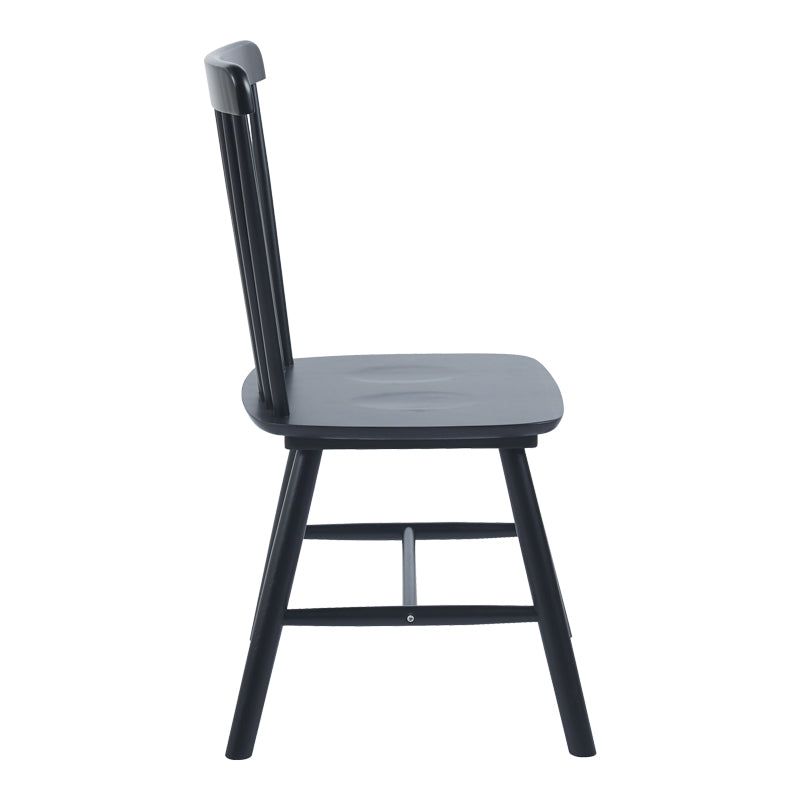 Καρέκλα Bristol  rubberwood σε μαύρη απόχρωση 45x51x86εκ - Pakobazaar