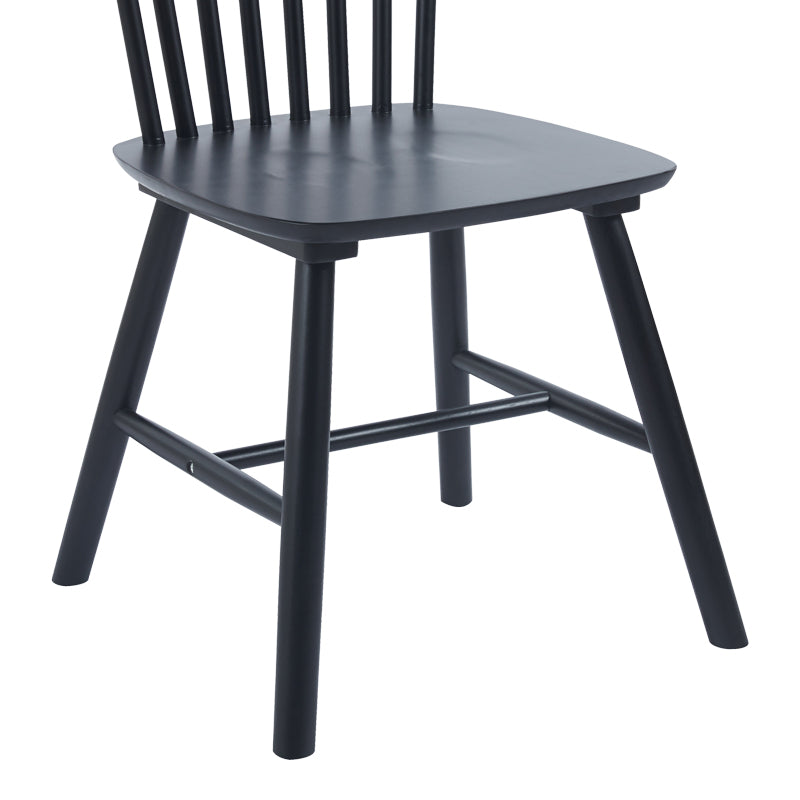 Καρέκλα Bristol  rubberwood σε μαύρη απόχρωση 45x51x86εκ - Pakobazaar