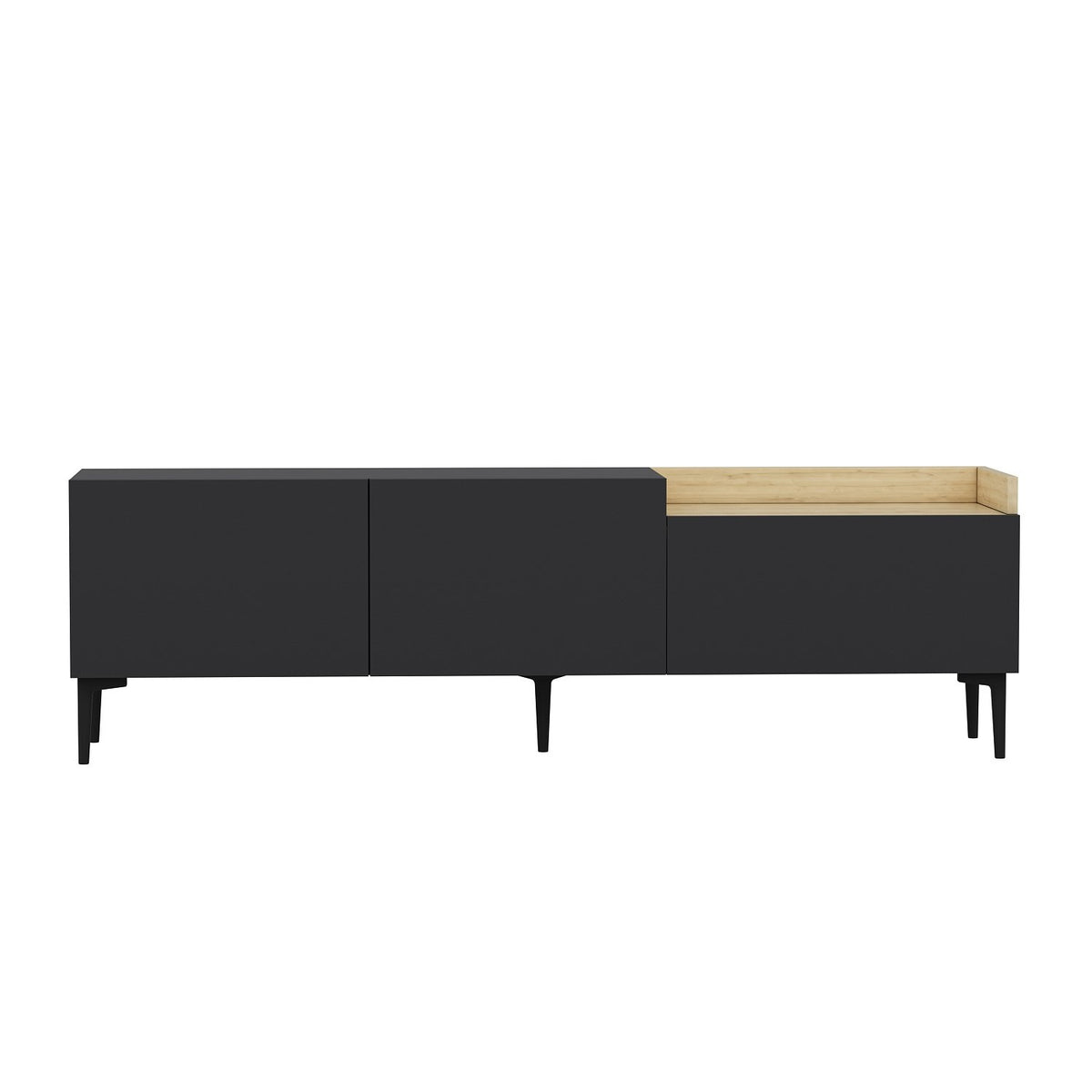 Έπιπλο Τηλεόρασης Sotira Ανθρακί 160x37x48 εκ. Μελαμίνης