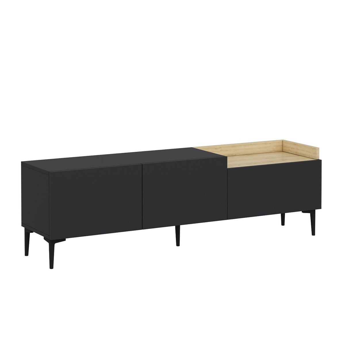 Έπιπλο Τηλεόρασης Sotira Ανθρακί 160x37x48 εκ. Μελαμίνης