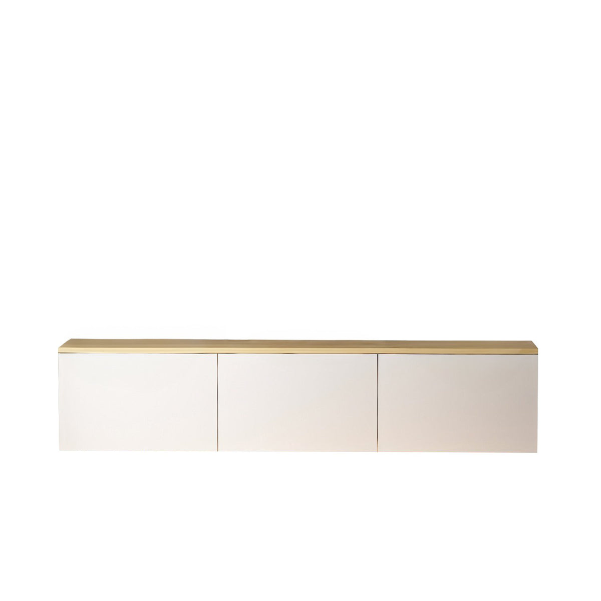 Έπιπλο Τηλεόρασης Sarakiniko Με LED Λευκό - Δρυς 160x32x35 εκ. Μελαμίνης