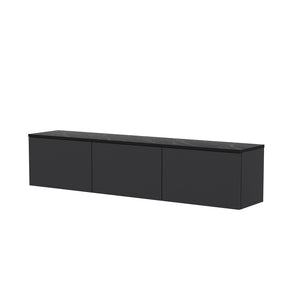 Έπιπλο Τηλεόρασης Kamilari Με Ράφια Ανθρακί 160x32x35 εκ. Μελαμίνης