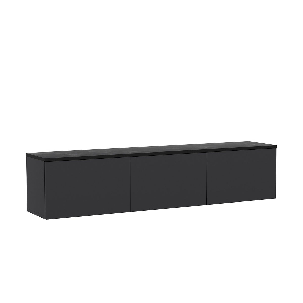 Έπιπλο Τηλεόρασης Kamilari Με Ράφια Ανθρακί 160x32x35 εκ. Μελαμίνης