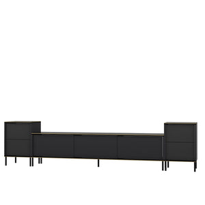 Σύνθεση Τηλεόρασης Lefkada Ανθρακί 180x35x45.2 εκ. Μελαμίνης