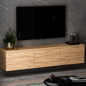 Έπιπλο Τηλεόρασης Sarakiniko Ατλαντικό Πεύκο 160x32x35 εκ. Μελαμίνης