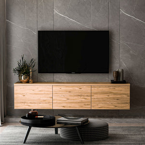 Έπιπλο Τηλεόρασης Sarakiniko Ατλαντικό Πεύκο 160x32x35 εκ. Μελαμίνης