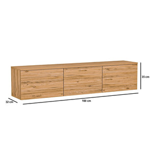 Έπιπλο Τηλεόρασης Sarakiniko Ατλαντικό Πεύκο 160x32x35 εκ. Μελαμίνης