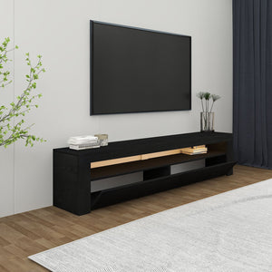 Έπιπλο Τηλεόρασης Amari Με LED Μαύρο Ξύλο 150x36.8x46.8 εκ. Μελαμίνης