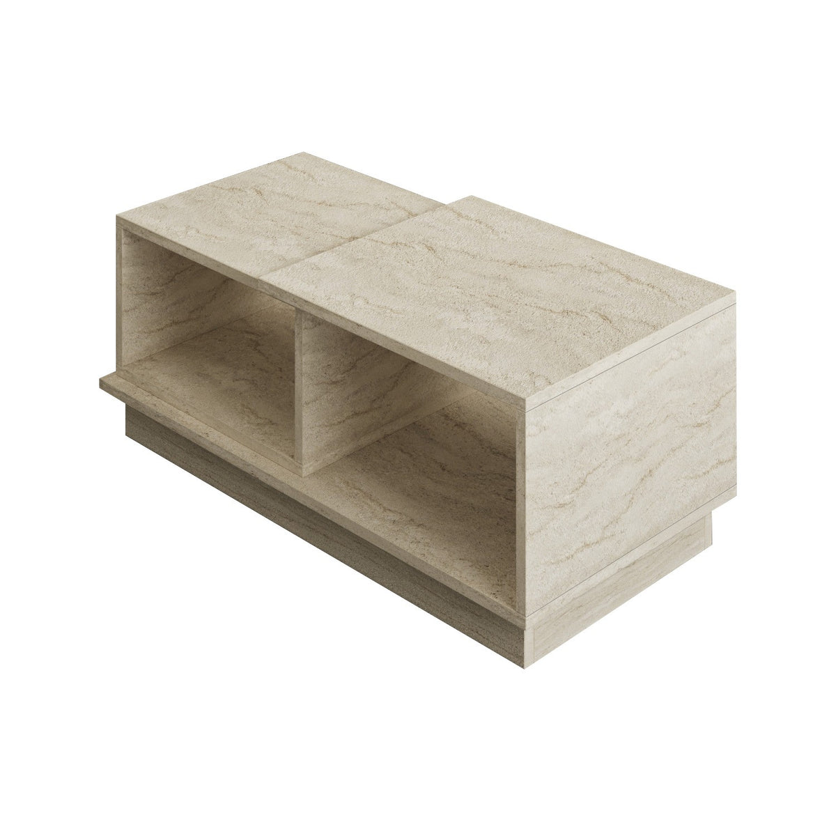 Τραπεζάκι Σαλονιού Panaitolio Travertine 90x45x36 εκ. Μελαμίνης