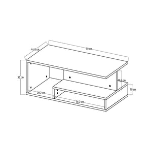 Τραπεζάκι Σαλονιού Vatolakkos Travertine 90x44.8x35 εκ. Μελαμίνης - Pakobazaar