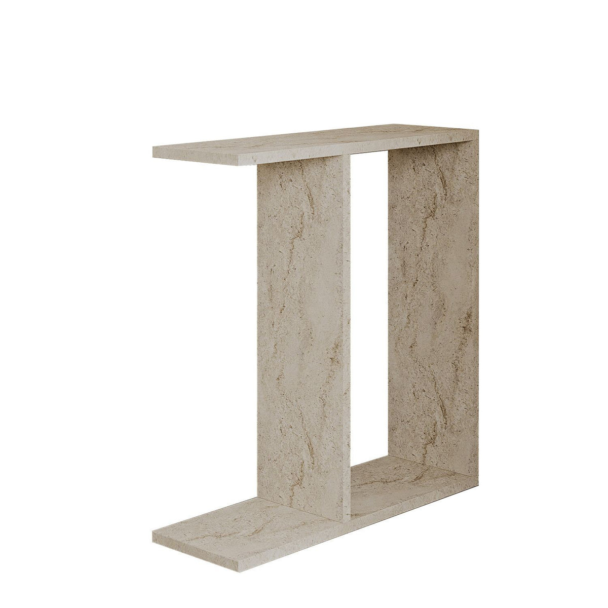 Βοηθητικό Τραπεζάκι Keros Travertine 60x60x60 εκ. Μελαμίνης