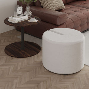 Βοηθητικά Τραπεζάκια Σετ Abram Καρυδί 43x43x47 εκ.
