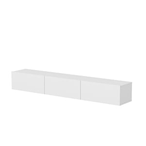 Έπιπλο Τηλεόρασης Narkissos Λευκό 180x31.4x26 εκ. Μελαμίνης