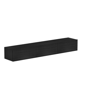 Έπιπλο Τηλεόρασης Narkissos Μαύρο 180x31.4x26 εκ. Μελαμίνης