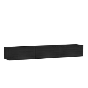 Έπιπλο Τηλεόρασης Narkissos Μαύρο 180x31.4x26 εκ. Μελαμίνης