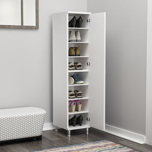 Στήλη Αποθήκευσης Kimolos Λευκό 29x34x130 εκ. Μελαμίνης
