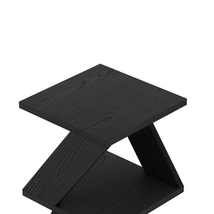 Βοηθητικό Τραπεζάκι Drama Μαύρο Ξύλο 29.6x29.6x54.2 εκ. Μελαμίνης