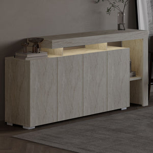 Κονσόλα Sifnos Με Travertine 170x35x80 εκ. Μελαμίνης