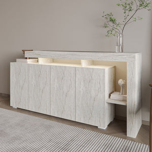 Κονσόλα Sifnos Με Travertine 170x35x80 εκ. Μελαμίνης