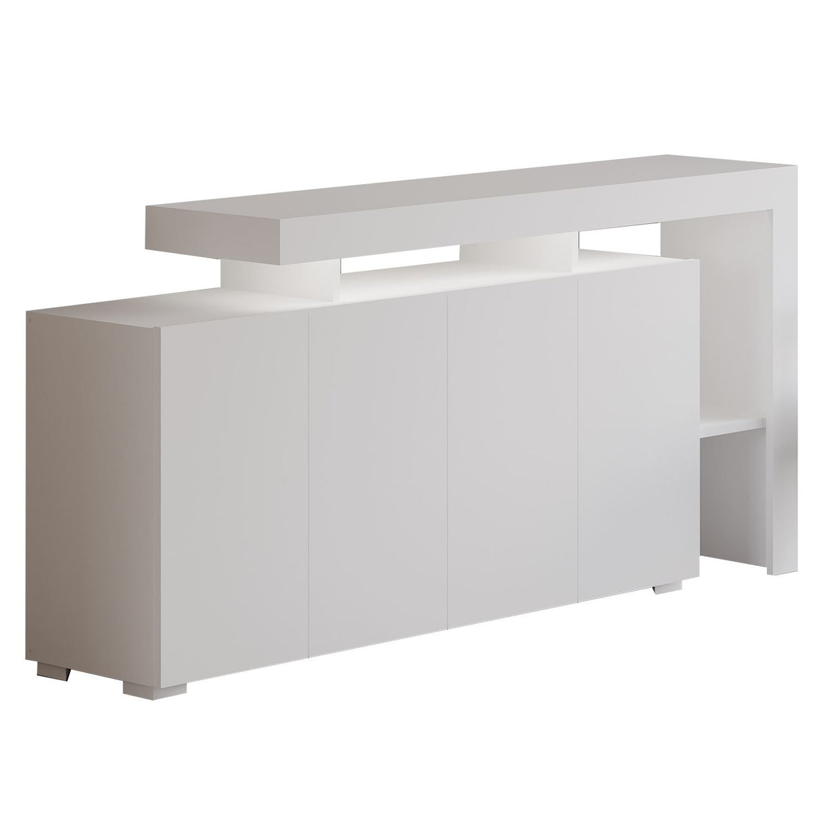 Κονσόλα Sifnos Με LED Λευκό 170x35x80 εκ. Μελαμίνης