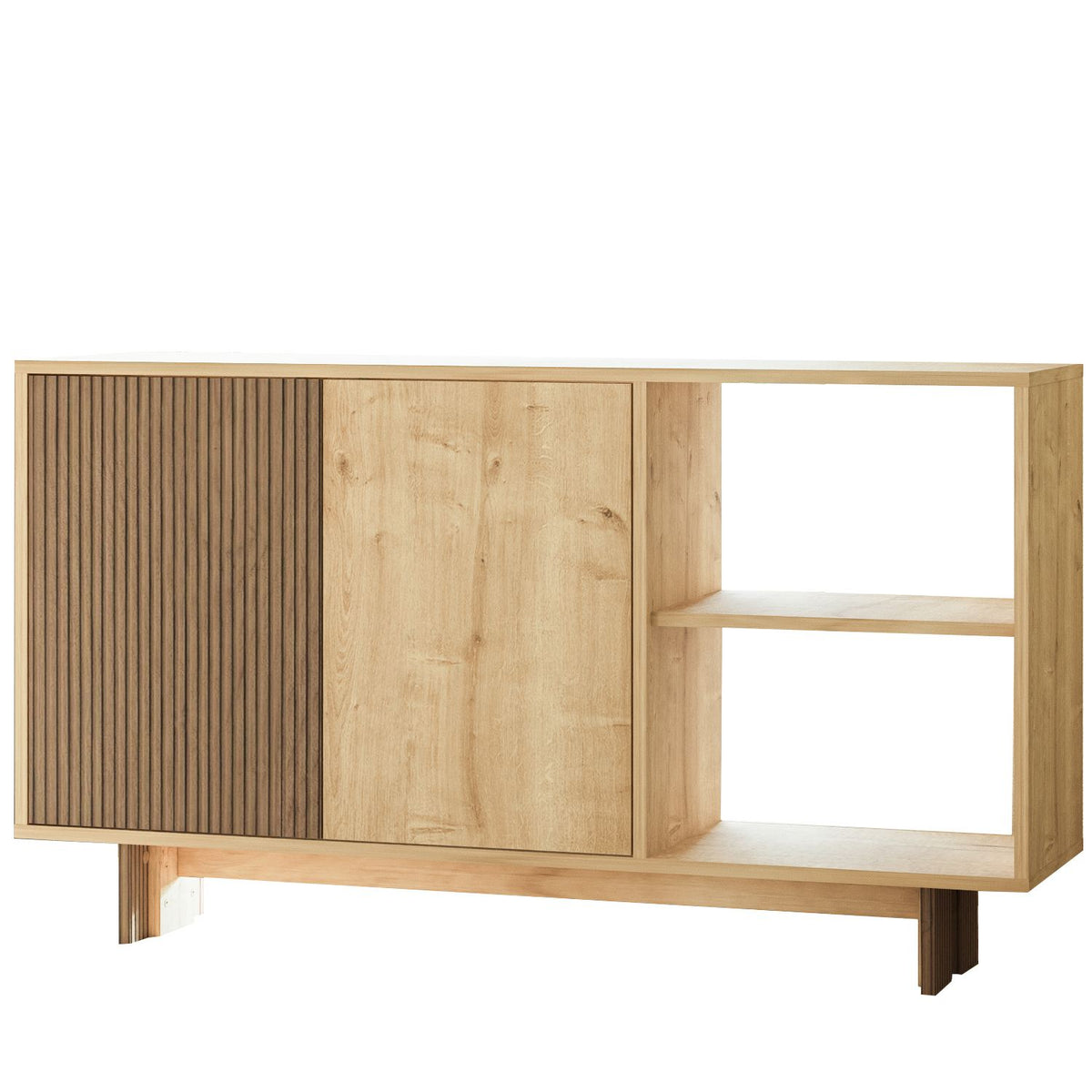 Κονσόλα Damavolos Δρυς Θερμό - Δρυς Sapphire 140x35x80 εκ. Μελαμίνης