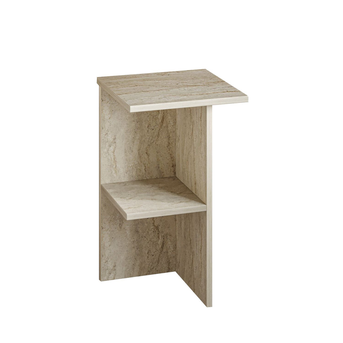 Κομοδίνο Askeli Travertine 36x36x60 εκ. Μελαμίνης