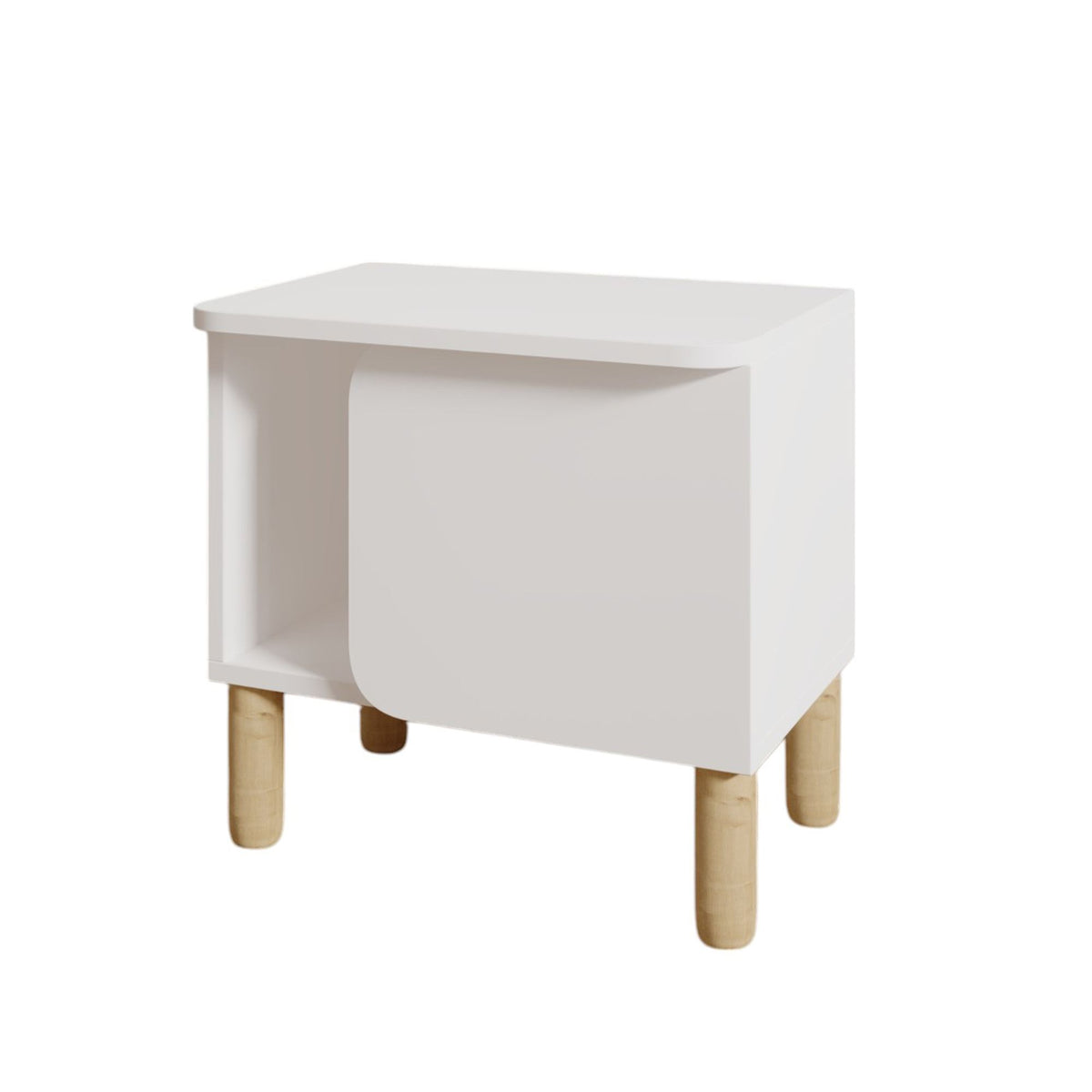 Κομοδίνο Stylida Λευκό 50x30x48.6 εκ. Μελαμίνης