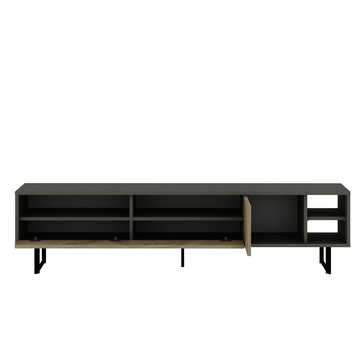 Έπιπλο Τηλεόρασης Mixorrouma Γκρι - Travertine 180x29.8x44.7 εκ. Μελαμίνης