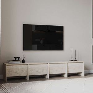 Έπιπλο Τηλεόρασης Meronas Travertine 180x35x40 εκ. Μελαμίνης