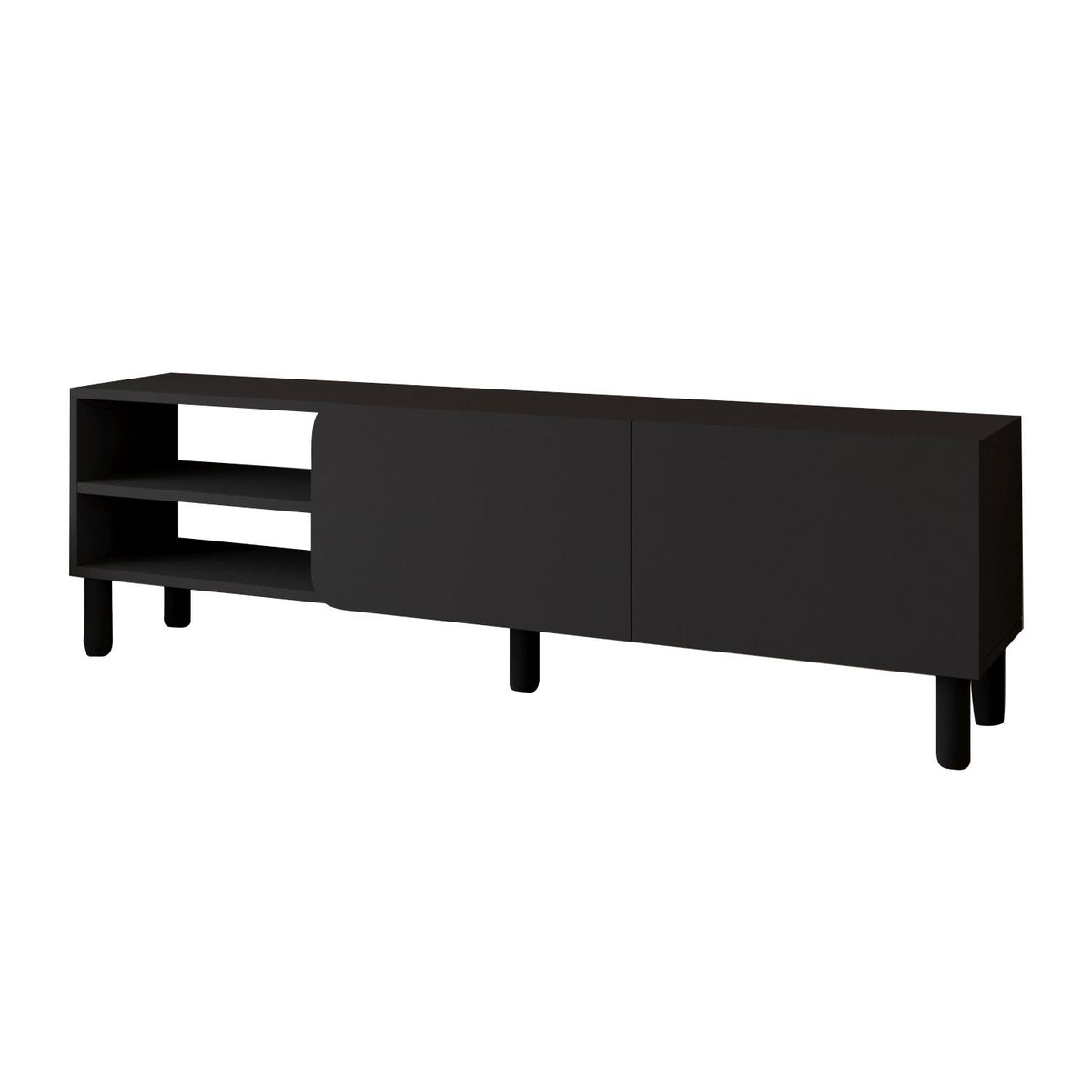 Έπιπλο Τηλεόρασης Stylida Ανθρακί 150x31.4x48.2 εκ. Μελαμίνης - Pakobazaar