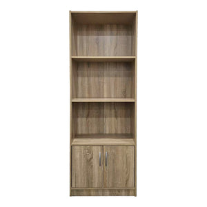 Βιβλιοθήκη Tekaro  σε sonoma απόχρωση 60x29x166εκ - Pakobazaar