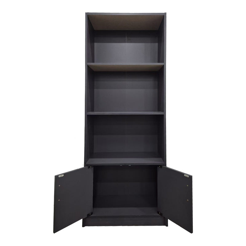 Βιβλιοθήκη Tekaro  σε ανθρακί απόχρωση 60x29x166εκ - Pakobazaar