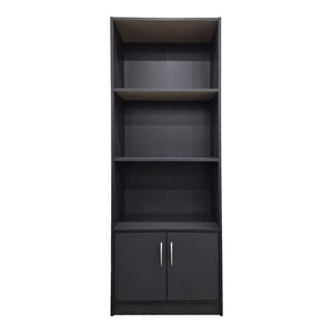 Βιβλιοθήκη Tekaro  σε ανθρακί απόχρωση 60x29x166εκ - Pakobazaar