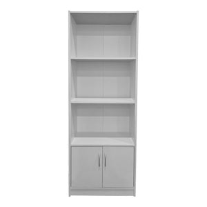 Βιβλιοθήκη Tekaro  σε λευκή απόχρωση 60x29x166εκ - Pakobazaar
