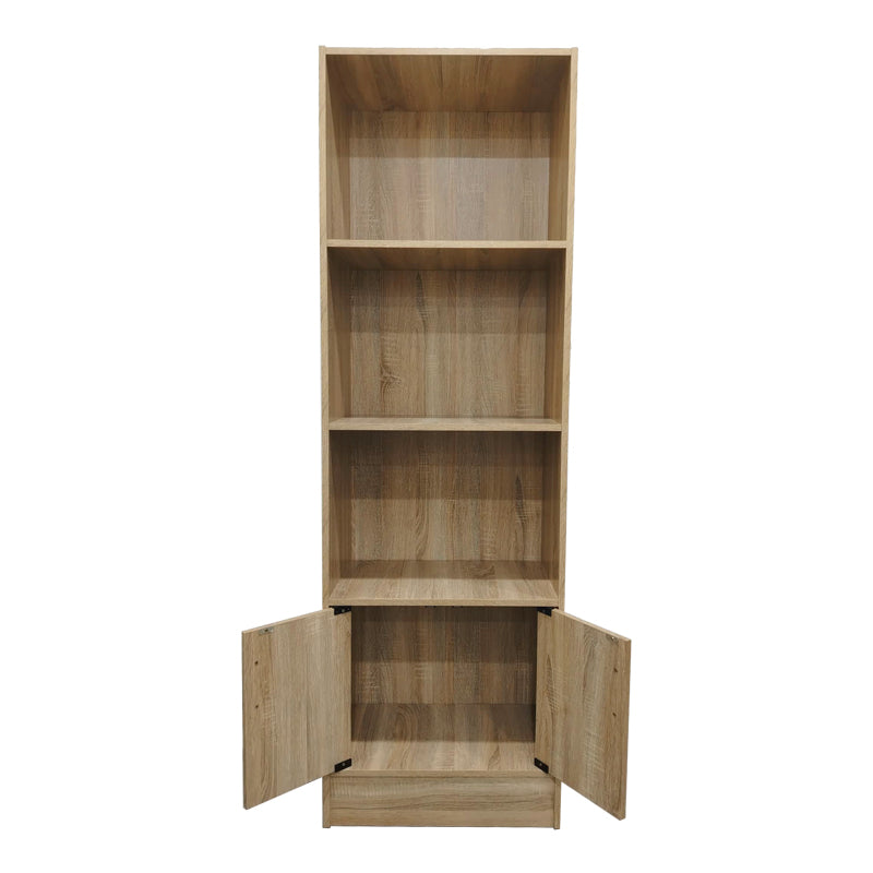 Βιβλιοθήκη Tekaro  σε sonoma απόχρωση 57x33x180εκ - Pakobazaar