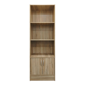 Βιβλιοθήκη Tekaro  σε sonoma απόχρωση 57x33x180εκ - Pakobazaar