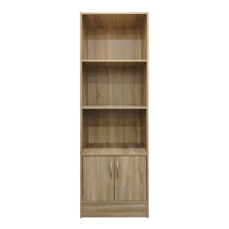 Βιβλιοθήκη Tekaro  σε sonoma απόχρωση 57x33x180εκ - Pakobazaar