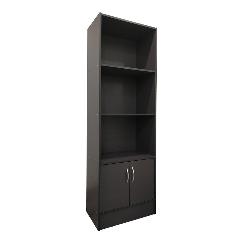 Βιβλιοθήκη Tekaro  σε ανθρακί απόχρωση 57x33x180εκ - Pakobazaar